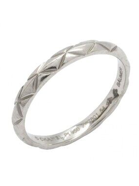 Chanel Ring Quilted Platinum 54
